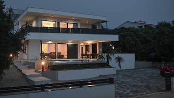 Front of property – evening/night