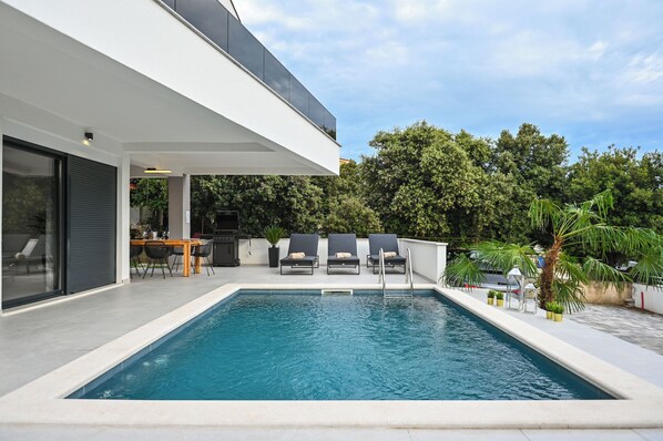 Deluxe Villa, 4 Bedrooms, Private Pool, Pool View | View from room