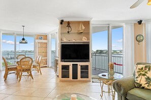 Condo, Multiple Beds (SeaSpray Riverside 611) | Living area | TV - Seaspray Riverside 611 (Pensacola)