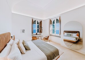 Deluxe Double Room, Sea View | Free minibar items, desk, laptop workspace, free WiFi