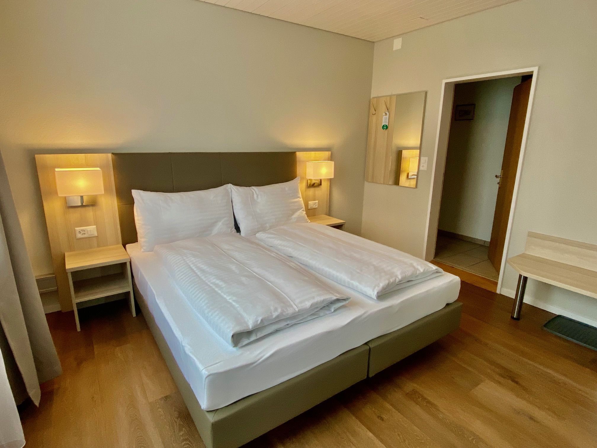 Kamer, 1 twee- of 2 eenpersoonsbedden, uitzicht op park | Hypoallergeen beddengoed, donzen dekbedden, een bureau