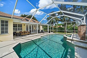 A heated pool