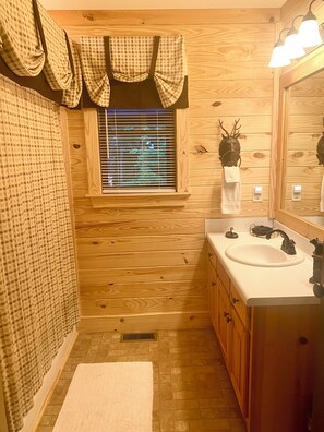 Hair dryer, towels, soap, shampoo - THUNDER RIDGE LODGE HAS AN AWESOME VIEW OF MT YONAH! Peace, privacy & seclusion. (Cleveland)