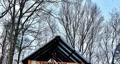 THUNDER RIDGE LODGE HAS AN AWESOME VIEW OF MT YONAH! Peace, privacy & seclusion.