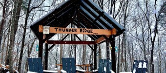 THUNDER RIDGE LODGE HAS AN AWESOME VIEW OF MT YONAH! Peace, privacy & seclusion.