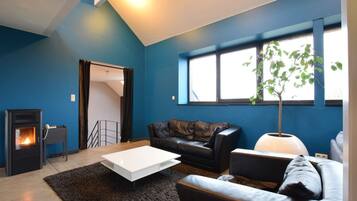 TV, video games, DVD player, foosball