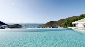 Outdoor pool - Luxurious 7-Bedroom Villa with Incredible Views (Anse Marcel)