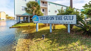 Villas on the Gulf private condominiums with a waterfront view.