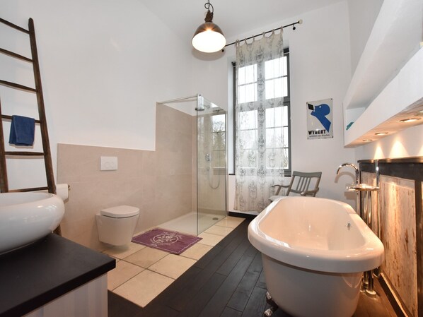 Shower, hair dryer