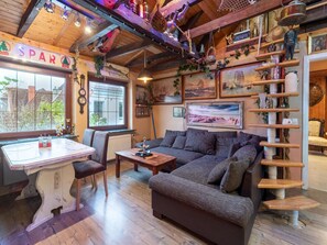 Télévision, cheminée