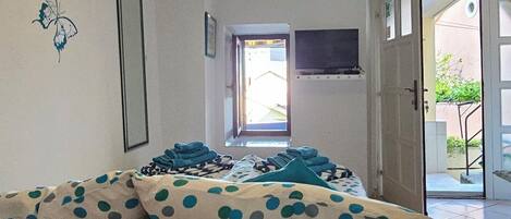 1 sovrum, värdeförvaringsskåp på rummet, gratis wi-fi och sängkläder