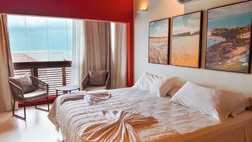 Luxury Room, Sea View | Iron/ironing board, free WiFi, bed sheets