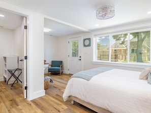 2 bedrooms, iron/ironing board, travel crib, WiFi
