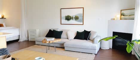 TV connectée, cheminée