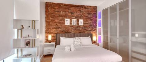 1 soverom, strykejern/-brett, wi-fi og sengetøy