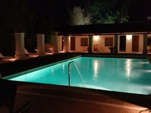 A heated pool