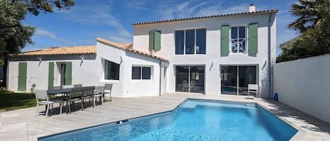 A heated pool