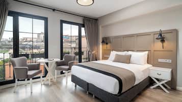 Egyptian cotton sheets, premium bedding, Tempur-Pedic beds, in-room safe