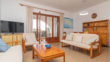 Télévision, cheminée