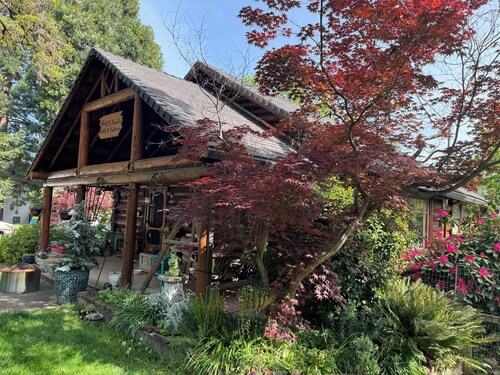 Private suite in  Historic Jacksonville's I930's Log home. Pet friendly.