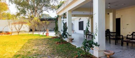 Majoituspaikan julkisivu