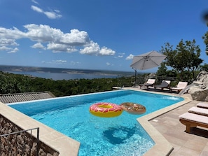Pool - Holiday Home in Starigrad with Sea View (Starigrad - Paklenica)