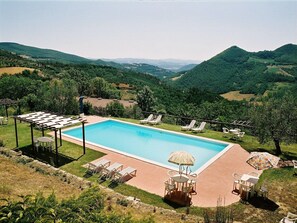 Pool - Urban farmhouse in Umbria with pool (Monte s. Maria Tiberina)