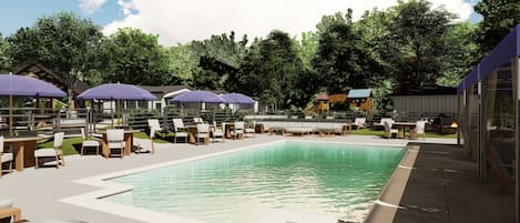 Seasonal outdoor pool