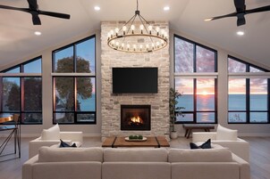 Suite, 2 Bedrooms | Living room | 24-inch Smart TV with digital channels, table tennis, stereo