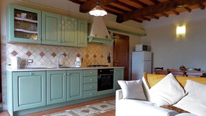 TV, fireplace, table football - Holiday Home in Montecarelli with Pool (Montecarelli)