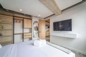 1 室のベッドルーム、アイロン / アイロン台、WiFi、ベッドシーツ