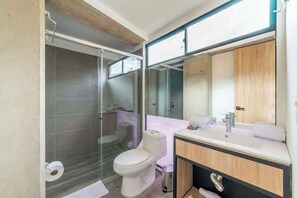 Shower, hair dryer