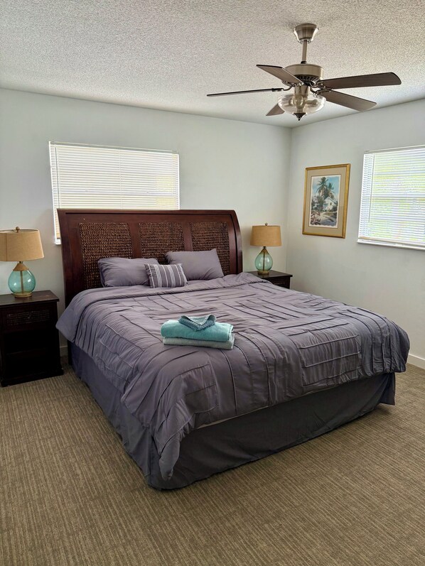 2 bedrooms, iron/ironing board, free WiFi, bed sheets