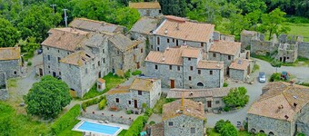 Lejlighed i Toscana med smuk udsigt