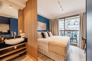 舒适开间 | 笔记本电脑工作区、遮光窗帘、熨斗/熨衣板、免费 WiFi