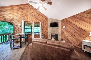 TV, fireplace, offices