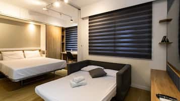 1 quarto, escrivaninha, ferros/tábuas de passar roupa, Wi-Fi de cortesia