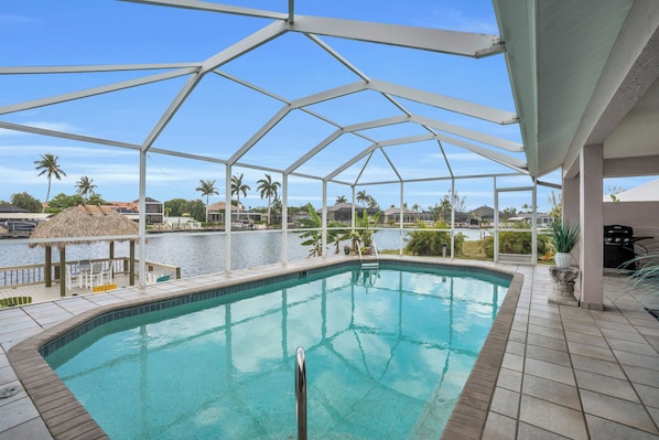A heated pool