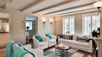 Una Smart TV, una chimenea