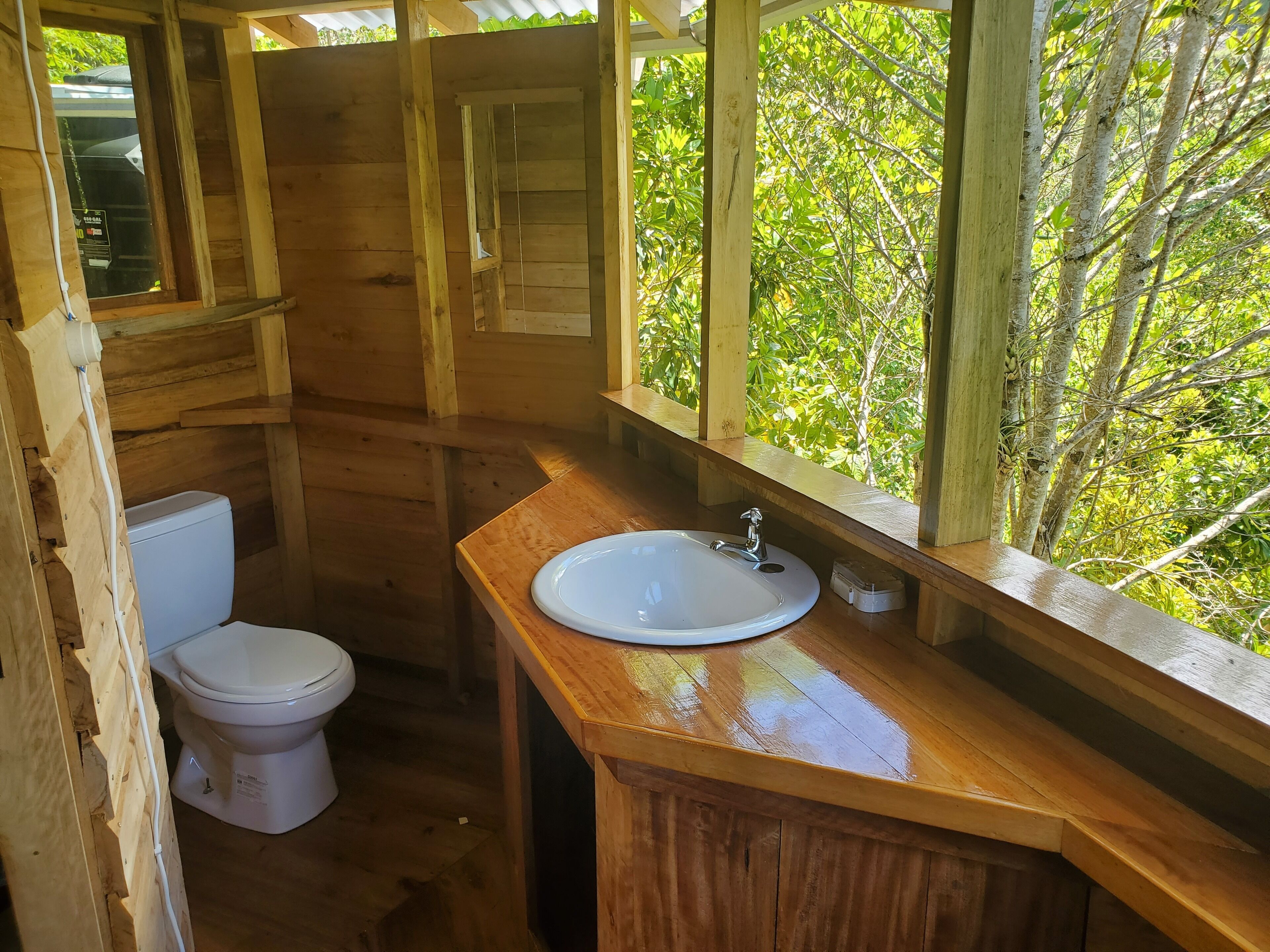 Shower, towels, soap, shampoo