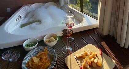 Chalé Aconchegante no Circuito Caravaggio com Hidromassagem Vista das Montanhas