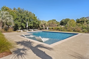 A heated pool