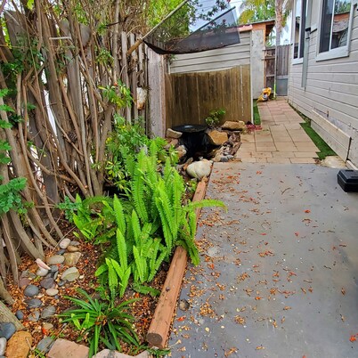 Beach Surfer Bungalow 16 blocks from beach, pool and private yard and patio