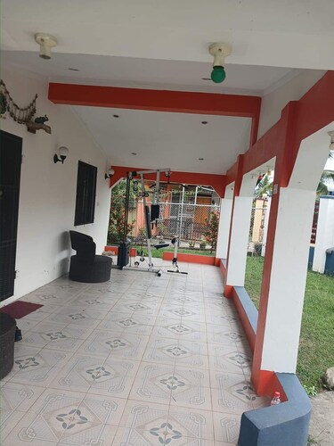 House on its own with big compound for families to enjoy 