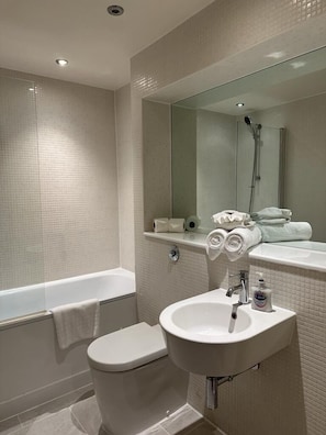 Hair dryer, towels