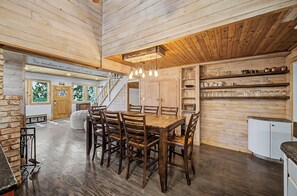 Dining - 4BR Family Retreat w/ Cedar Hot Tub, Movie Room, Plygrnd, Tramp, Rope Swing (Durango)