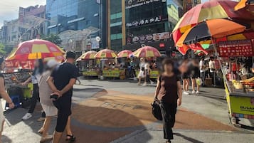 Vue sur la campagne depuis l’hébergement