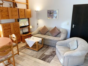 Fernseher, Videospiele, DVD-Player, Stereoanlage