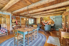 Interior - Vintage 1850's Log Cabin Glamping (Flora)
