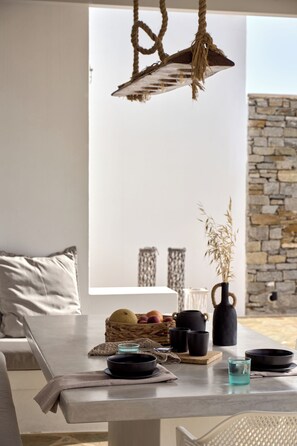 Dining - TrueDream Villa, a Mythical SeaView Escape (26FR+93 Paros, Greece)